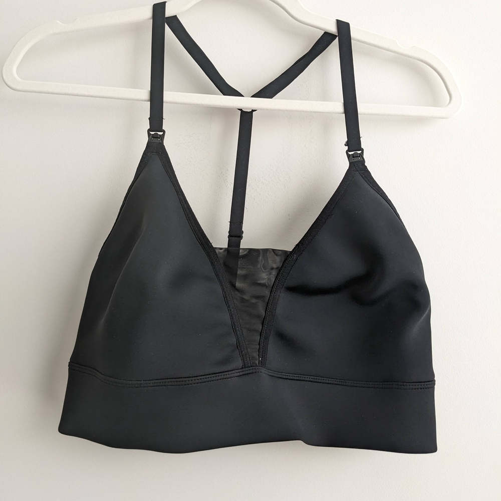 BLANQI BODY Adjustable Racerback Nursing Bra XL Black